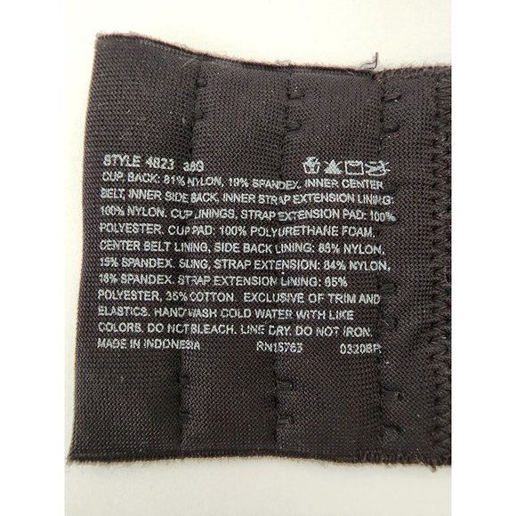 Bali Minimizer Passion for Comfort Minimizer Underwire Bra Style 4823 Black Size - Picture 3 of 7